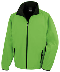 Result Core Printable Softshell Jacket - Vivid Green/Black
