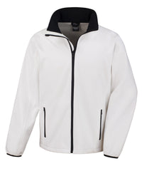 Result Core Printable Softshell Jacket - White/Black