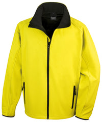 Result Core Printable Softshell Jacket - Yellow/Black