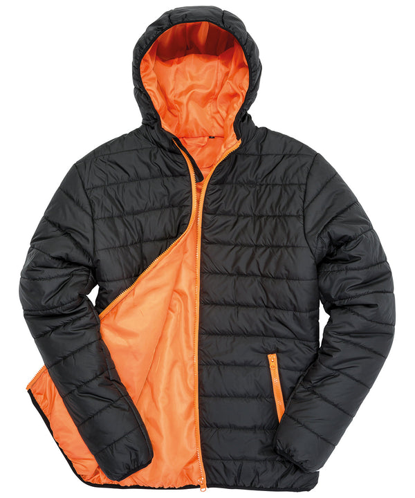 Result Soft Padded Jacket - Black/Orange