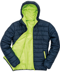 Result Soft Padded Jacket - Navy/Lime