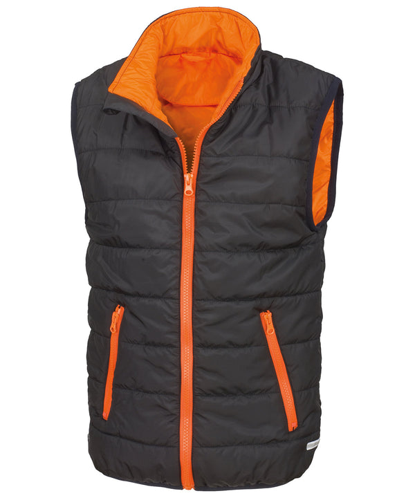 Result Core Junior Bodywarmer - Black/Orange