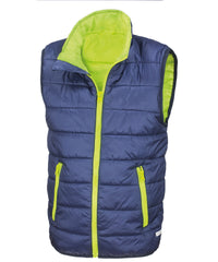 Result Core Junior Bodywarmer - Navy/Lime
