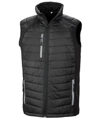 Resultrecycled Compass Padded Softshell Gilet - Black/Grey