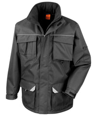 Result Work-Guard Sabre Long Coat - Black