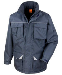 Result Work-Guard Sabre Long Coat - Navy