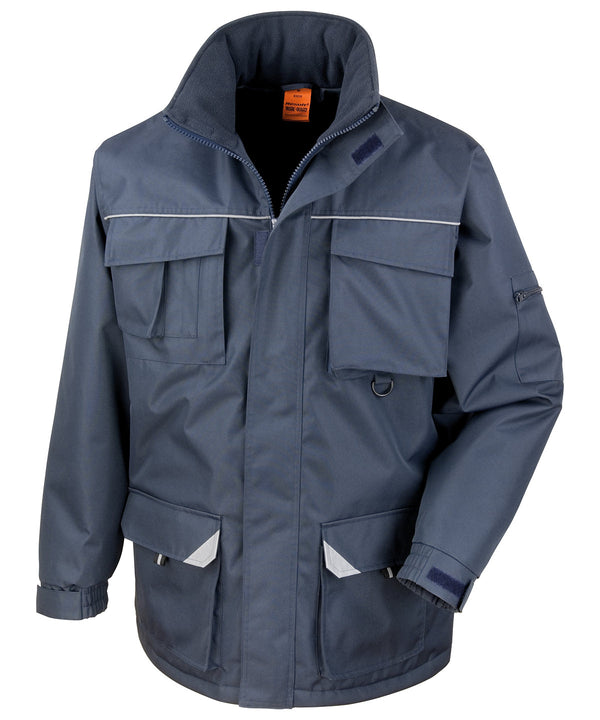 Result Work-Guard Sabre Long Coat - Navy