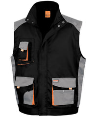 Result Work-Guard Lite Gilet - Black/Grey/Orange