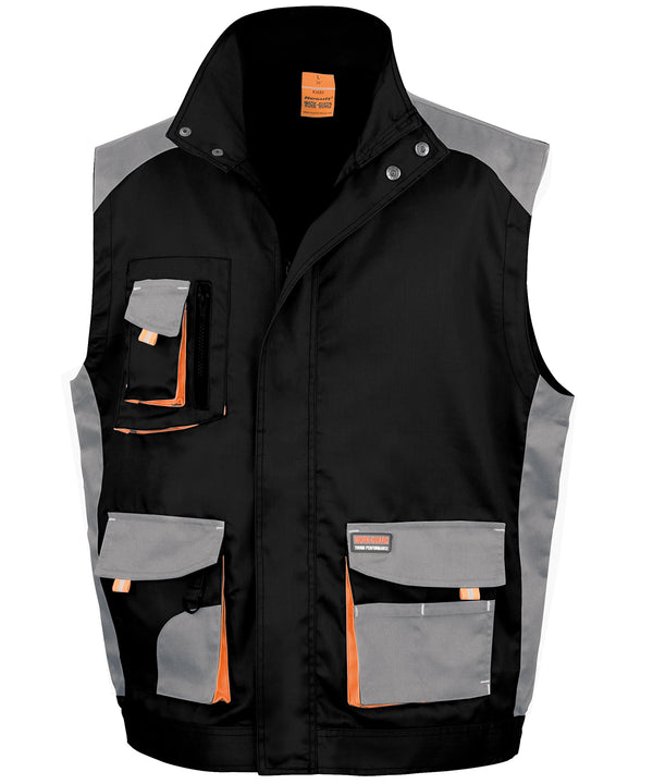 Result Work-Guard Lite Gilet - Black/Grey/Orange