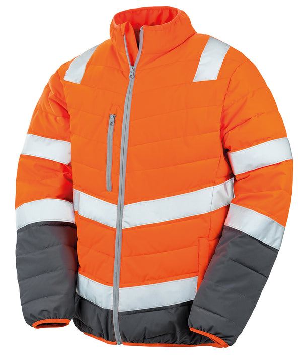 Result Soft Padded Safety Jacket - Fluorescent Orange