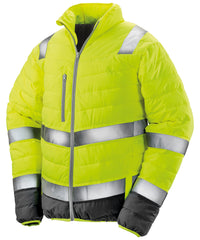 Result Soft Padded Safety Jacket - Fluorescent Yellow