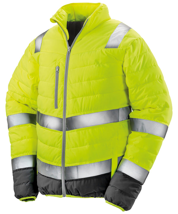 Result Soft Padded Safety Jacket - Fluorescent Yellow