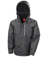 Result Denim Texture Rugged Jacket - Black
