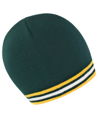 Resultwinteressentials National Beanie - Green/Gold/White