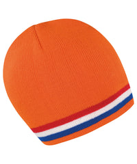 Resultwinteressentials National Beanie - Orange/Red/White/Blue
