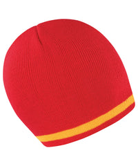 Resultwinteressentials National Beanie - Red/Yellow