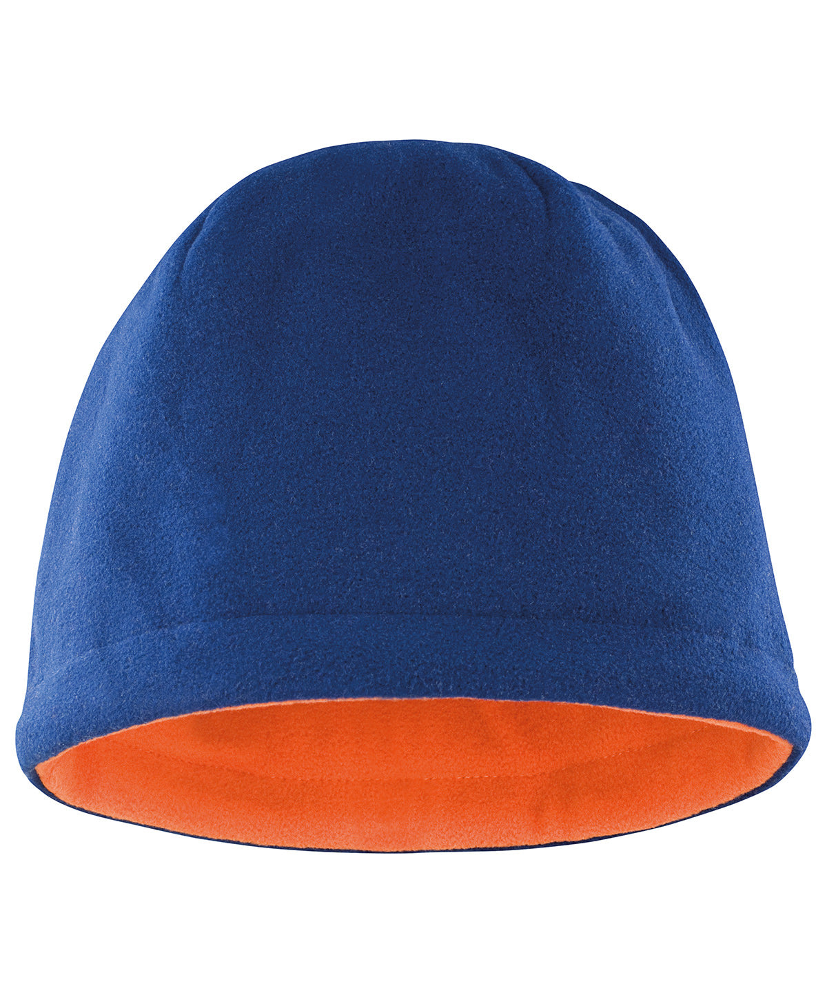Resultwinteressentials Reversible Fleece Skull Hat - Navy/Orange