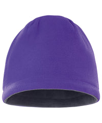Resultwinteressentials Reversible Fleece Skull Hat - Purple/Charcoal