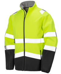 Result Printable Safety Softshell Jacket - Fluorescent Yellow/Black