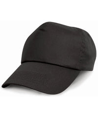 Resultheadwear Junior Cotton Cap - Black