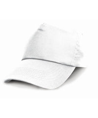 Resultheadwear Junior Cotton Cap - White
