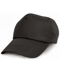 Resultheadwear Cotton Cap - Black
