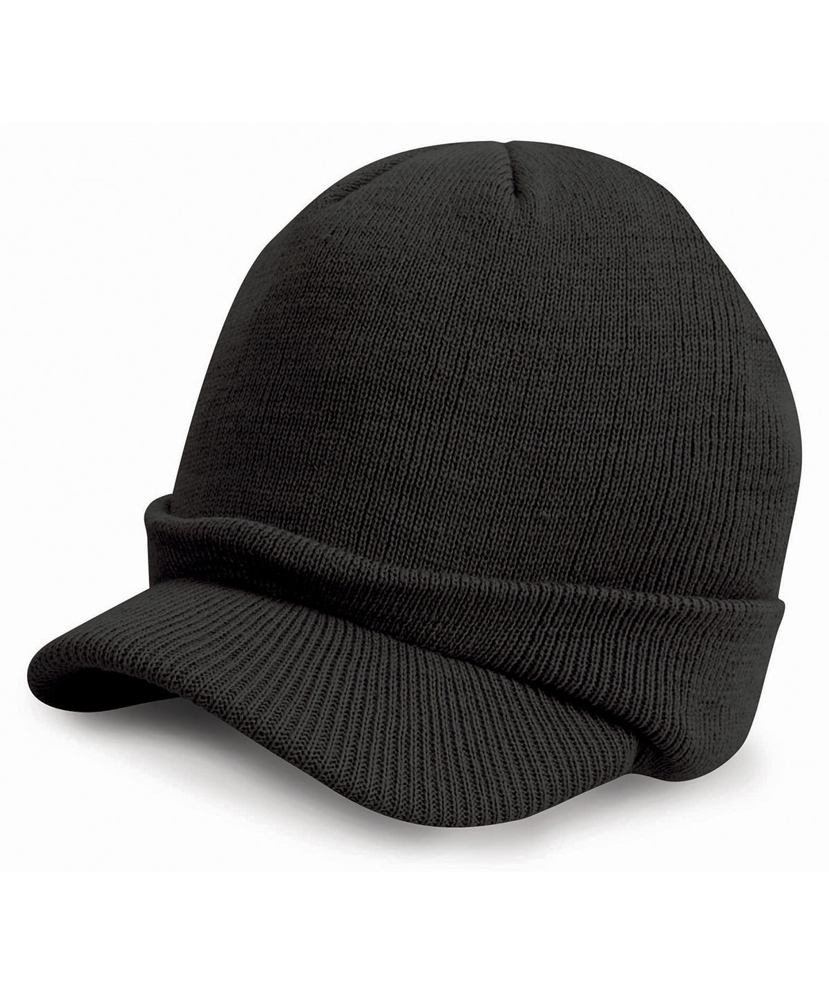 Resultwinteressentials Esco Army Knitted Hat - Black
