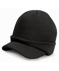 Resultwinteressentials Esco Army Knitted Hat - Black