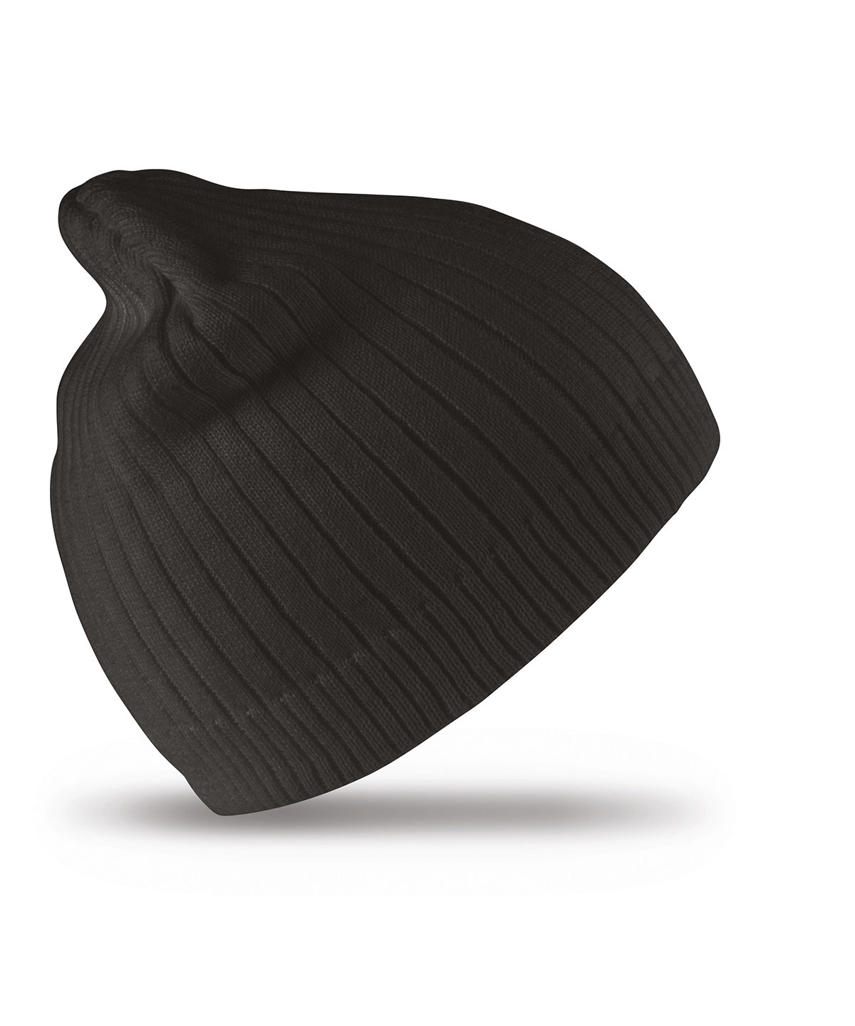 Resultwinteressentials Cotton Knitted Beanie Hat - Black