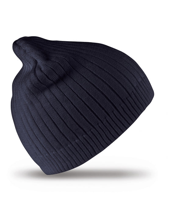 Resultwinteressentials Cotton Knitted Beanie Hat - Navy