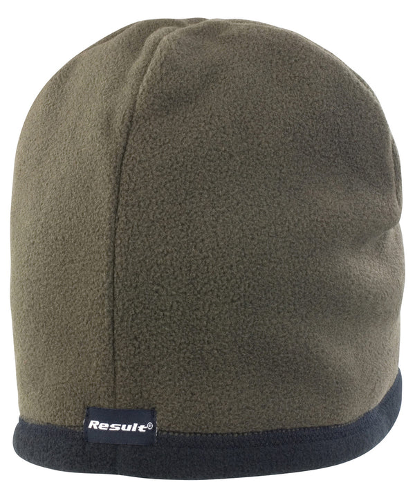 Resultwinteressentials Reversible Microfleece Bob Hat - Olive/Black