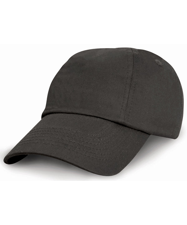 Resultheadwear Junior Low-profile Cotton Cap - Black