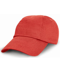 Resultheadwear Junior Low-profile Cotton Cap - Red
