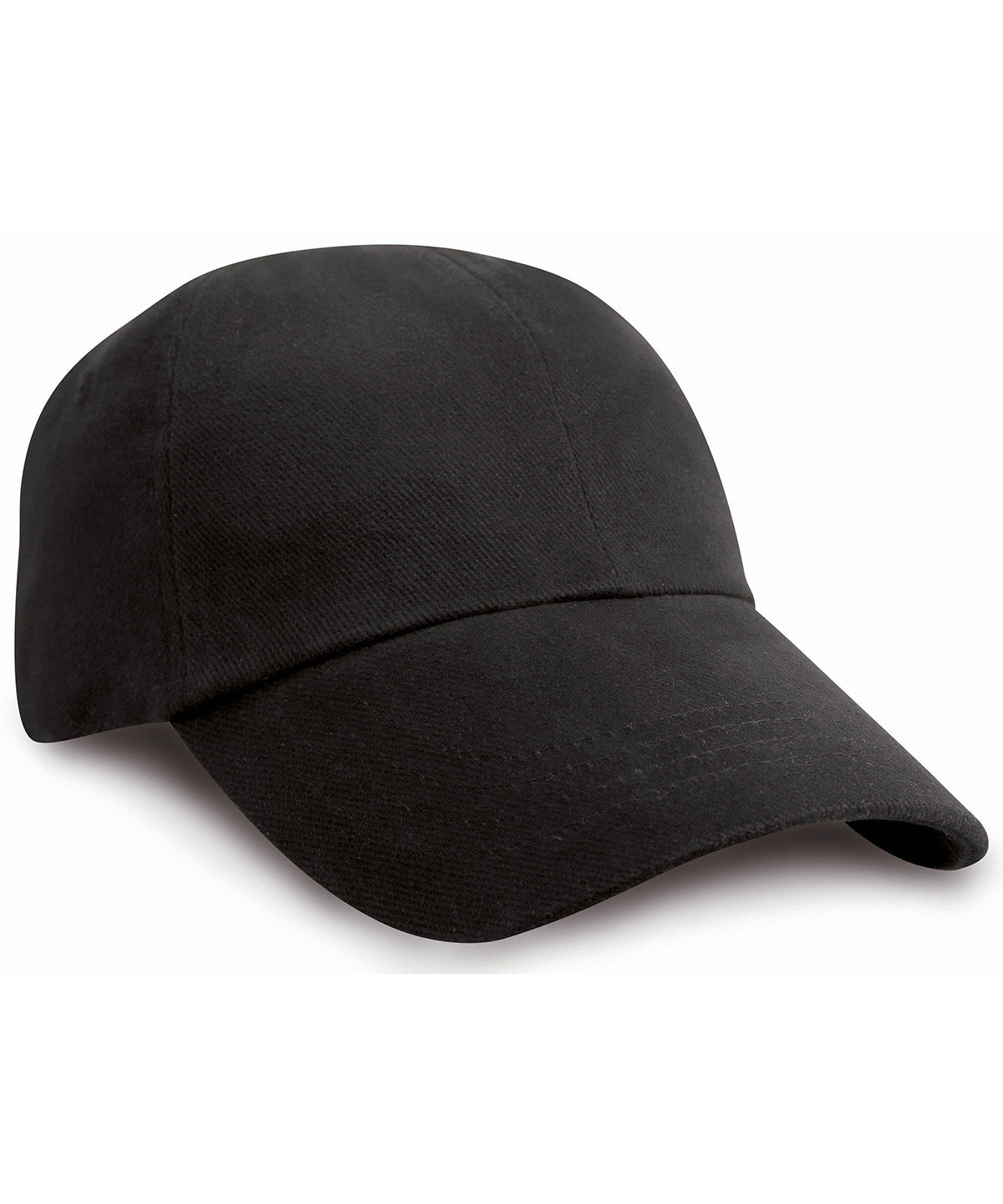 Resultheadwear Junior Low-profile Heavy Brushed Cotton Cap - Black
