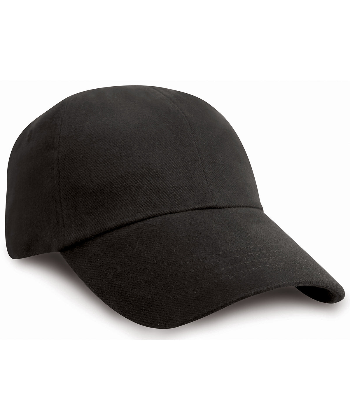 Resultheadwear Low-profile Heavy Brushed Cotton Cap - Black
