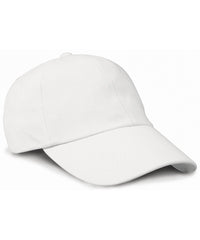 Resultheadwear Low-profile Heavy Brushed Cotton Cap - White