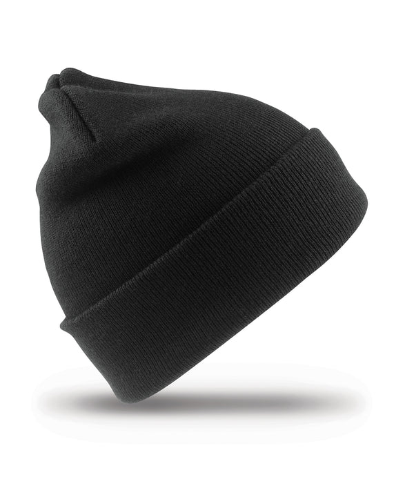 Resultwinteressentials Kids Woolly Ski Hat - Black