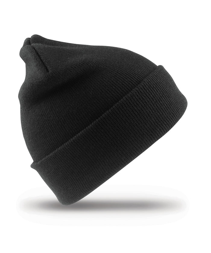Resultwinteressentials Kids Woolly Ski Hat - Black