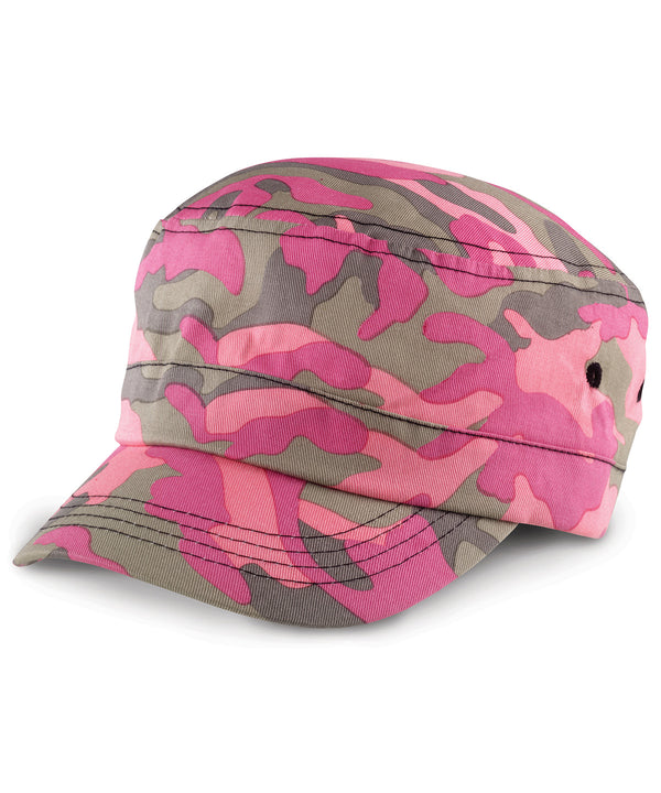 Resultheadwear Urban Camo Cap - Pink Camo