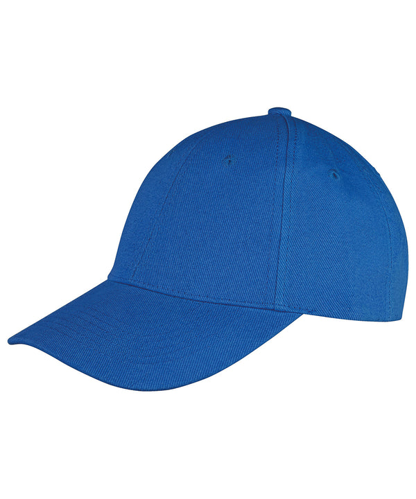 Resultheadwear Memphis 6-panel Brushed Cotton Low Profile Cap - Azure Blue