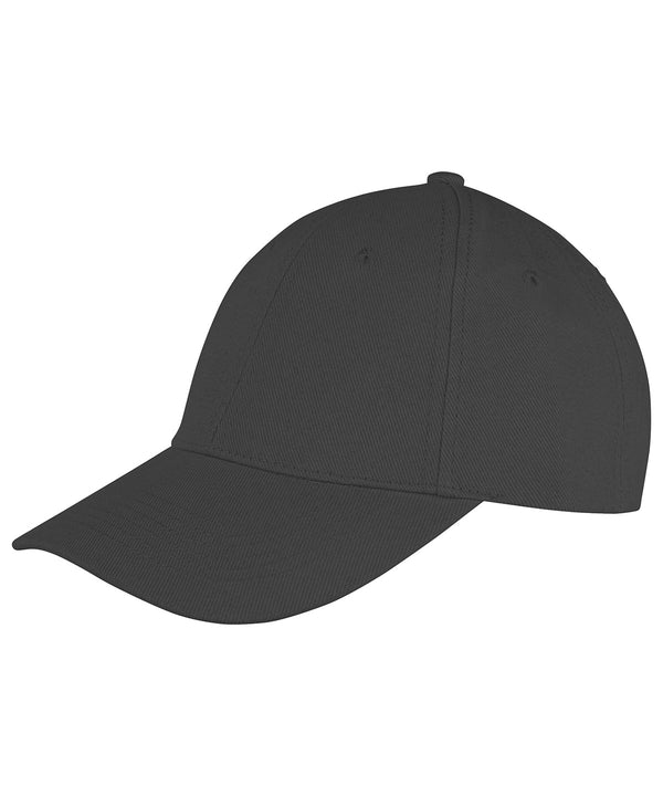Resultheadwear Memphis 6-panel Brushed Cotton Low Profile Cap - Black