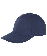 Resultheadwear Memphis 6-panel Brushed Cotton Low Profile Cap - Navy