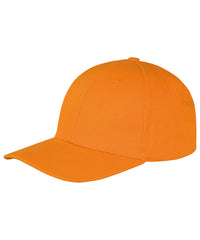 Resultheadwear Memphis 6-panel Brushed Cotton Low Profile Cap - Orange