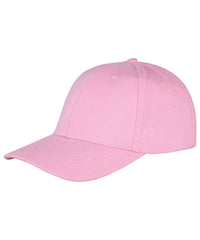 Resultheadwear Memphis 6-panel Brushed Cotton Low Profile Cap - Pink