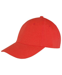 Resultheadwear Memphis 6-panel Brushed Cotton Low Profile Cap - Red