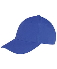 Resultheadwear Memphis 6-panel Brushed Cotton Low Profile Cap - Royal