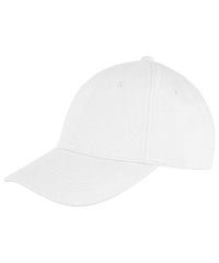 Resultheadwear Memphis 6-panel Brushed Cotton Low Profile Cap - White