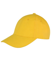 Resultheadwear Memphis 6-panel Brushed Cotton Low Profile Cap - Yellow