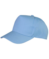 Resultheadwear Boston Junior 65/35 Polycotton Cap - Sky