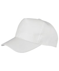 Resultheadwear Boston Junior 65/35 Polycotton Cap - White